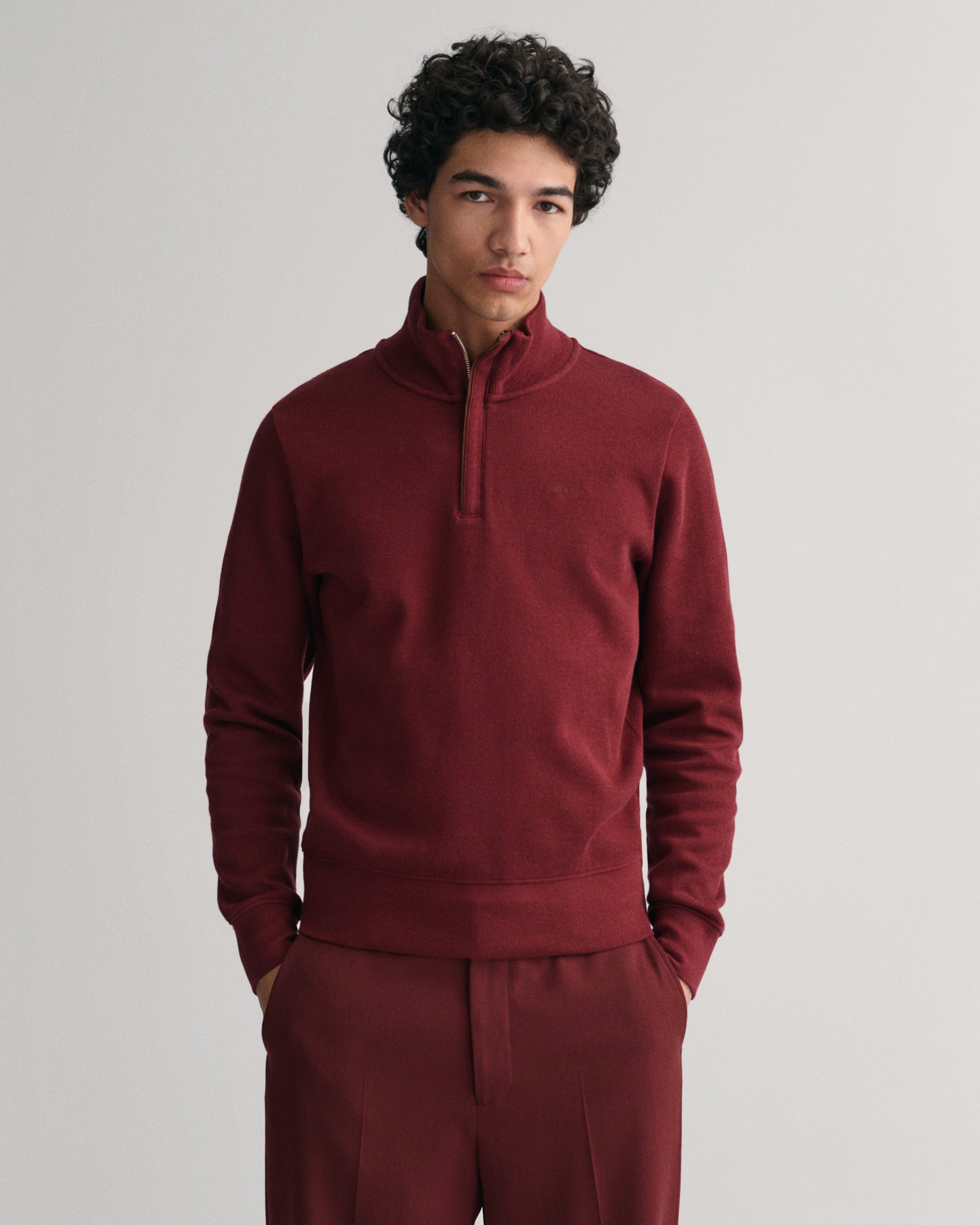 Gant sacker rib half zip sweater sale