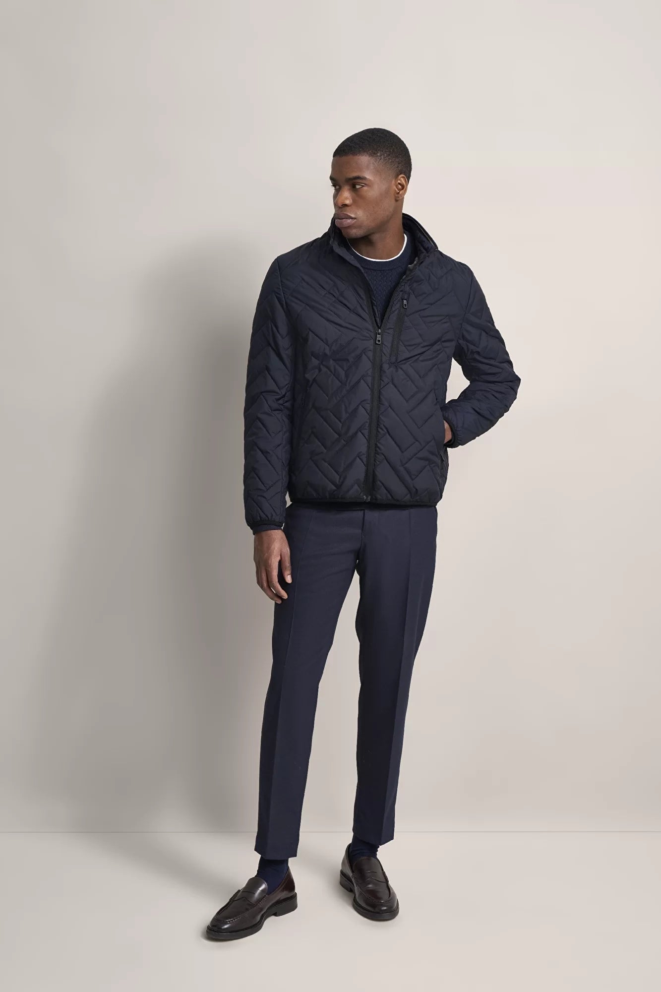 Bugatti Air Series Quilted Bomber Jacket - Matt O'Brien Fashions