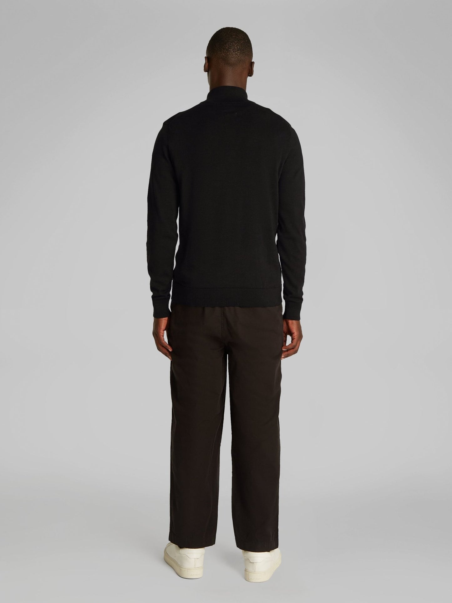 Calvin Klein Cotton Silk Quarter Zip Jumper - Matt O'Brien Fashions