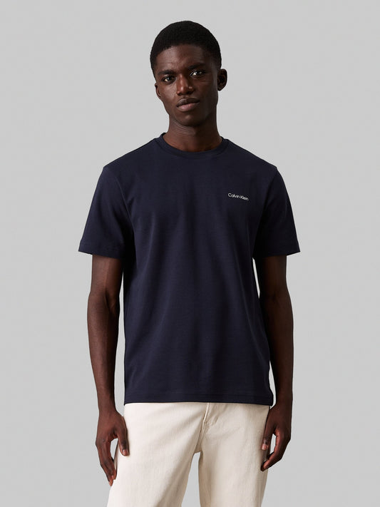 Calvin Klein Interlock T-Shirt on model, front, night Sky - Matt O'Brien Fashions