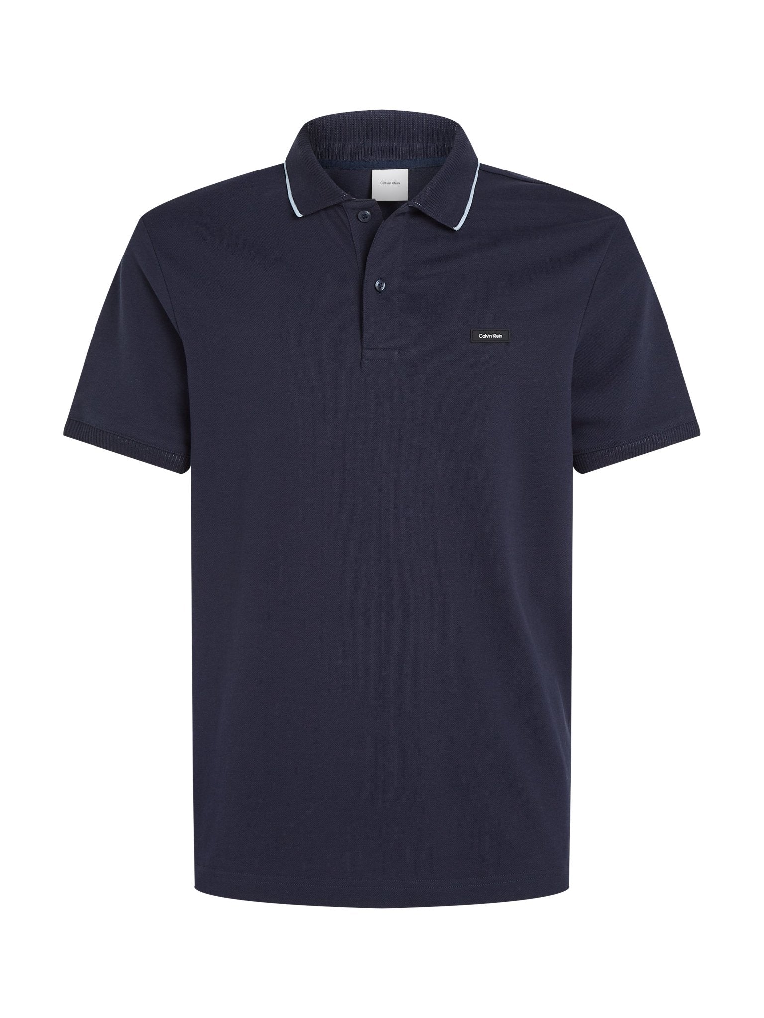 Calvin Klein Stretch Pique Tipped Polo - Matt O'Brien Fashions