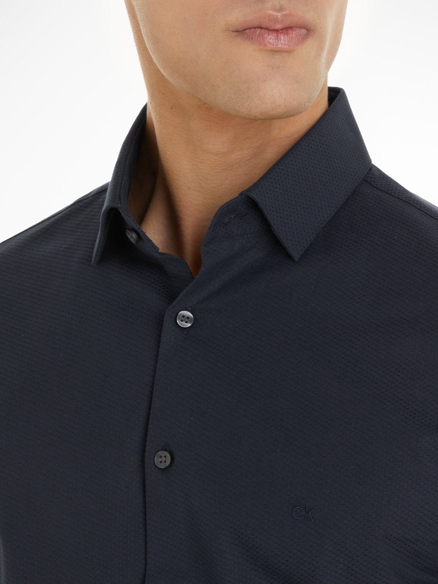 Calvin Klein Structure Easy Care Shirt - Matt O'Brien Fashions