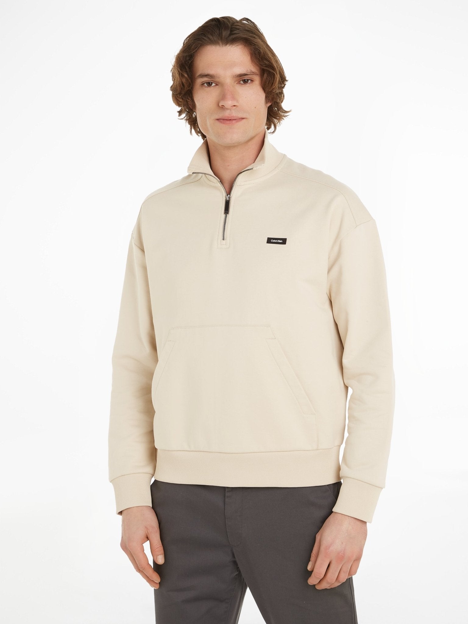 Calvin Klein Zip Neck Sweatshirt - Matt O'Brien Fashions