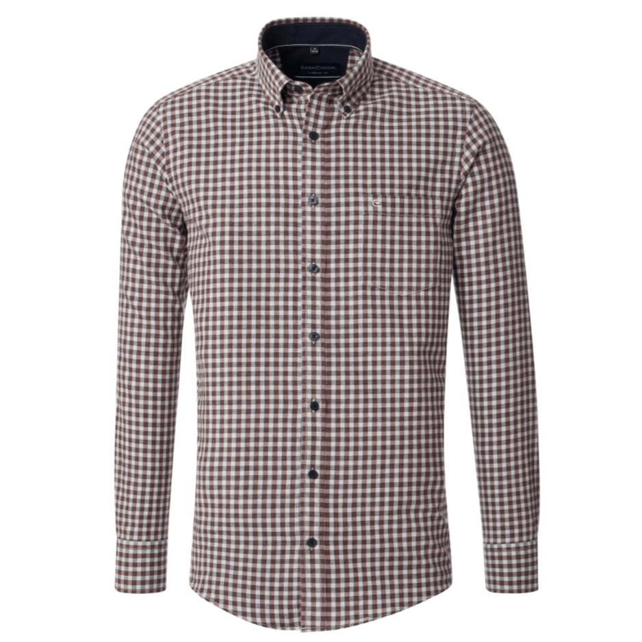 Casa Moda Button Down Comfort Fit Check Shirt - Matt O'Brien Fashions