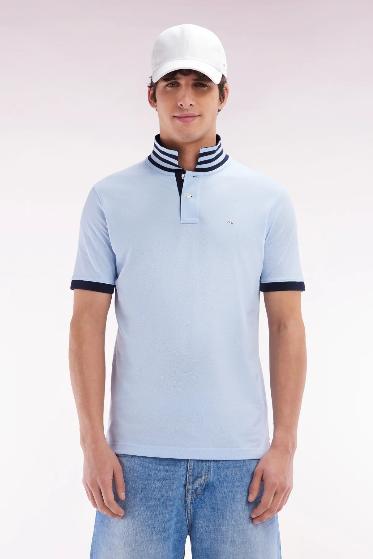 Eden Park Capitaine Contrast Collar Polo - Matt O'Brien Fashions