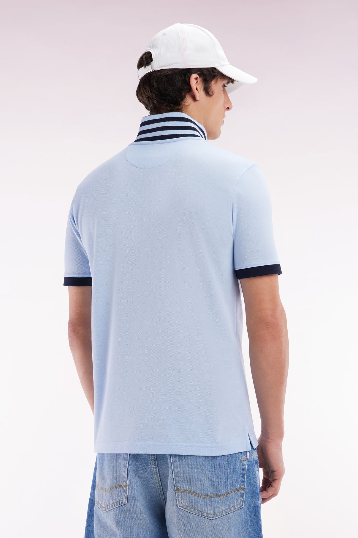 Eden Park Capitaine Contrast Collar Polo - Matt O'Brien Fashions