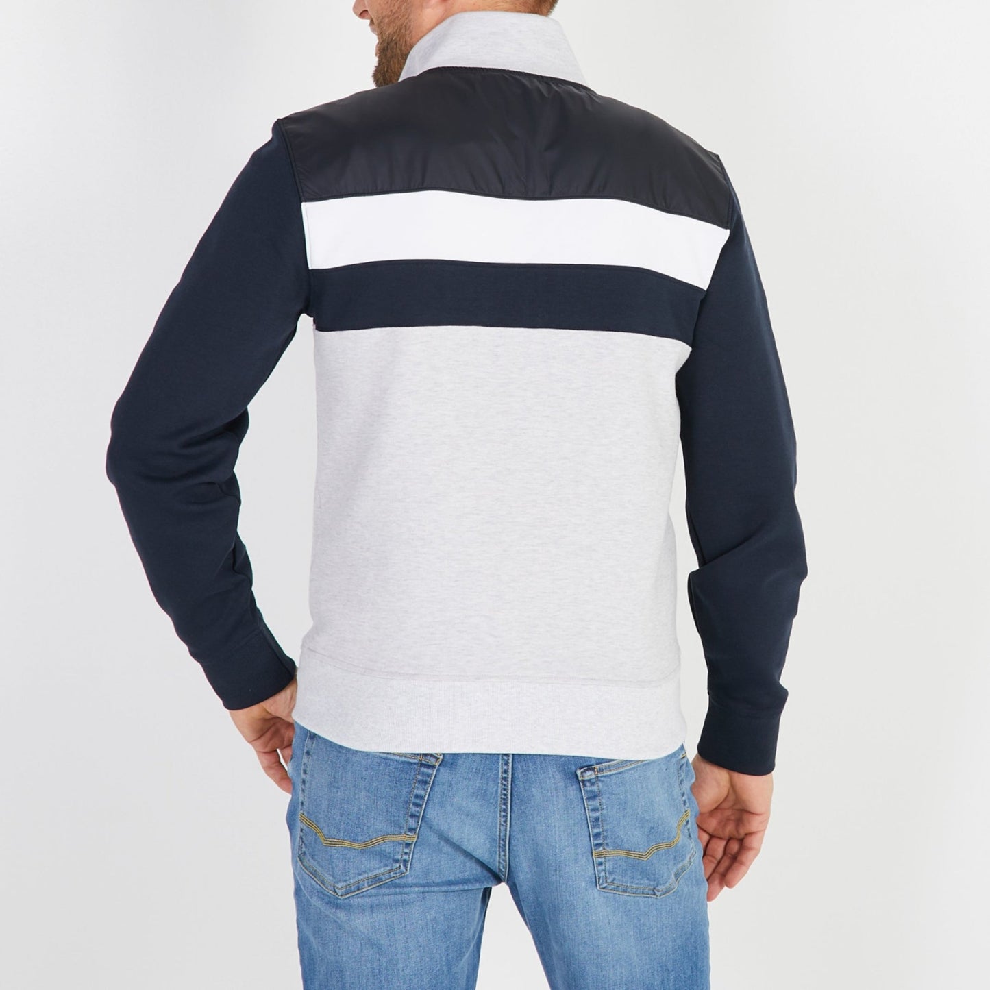 Eden Park Hybrid Full Zip Sweatshirt - Matt O'Brien Fashions