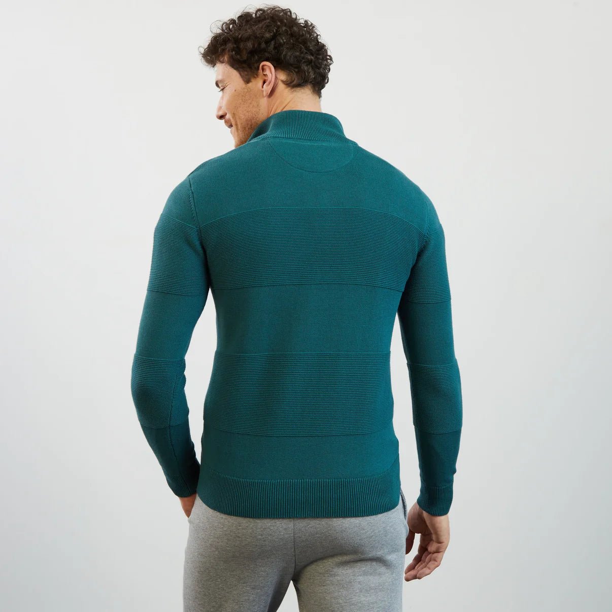 Eden Park Quarter Zip Combination Knit - Matt O'Brien Fashions