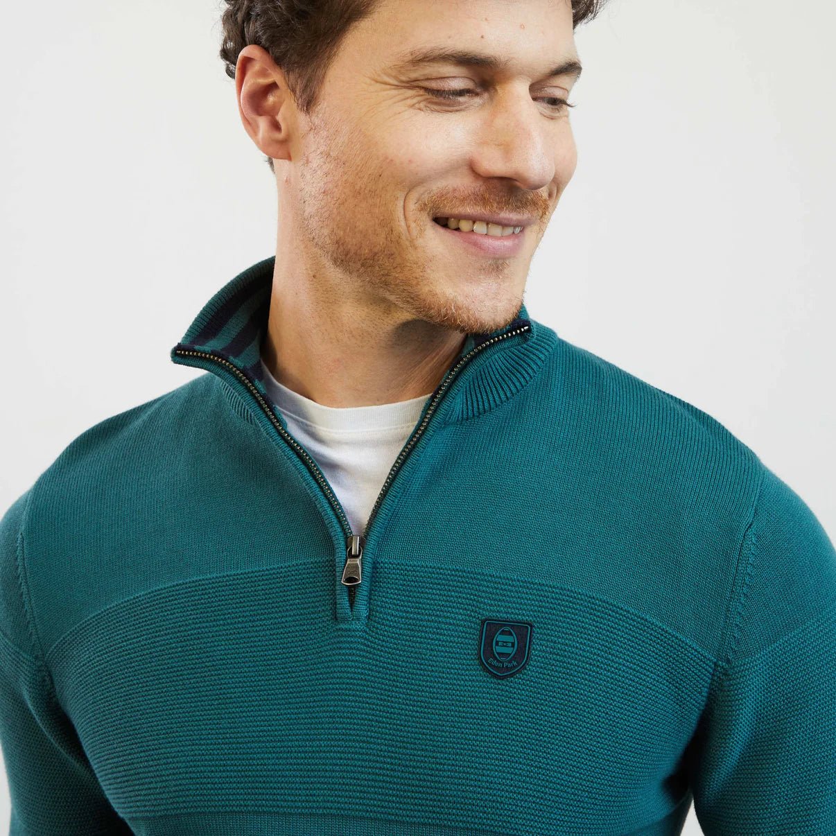 Eden Park Quarter Zip Combination Knit - Matt O'Brien Fashions