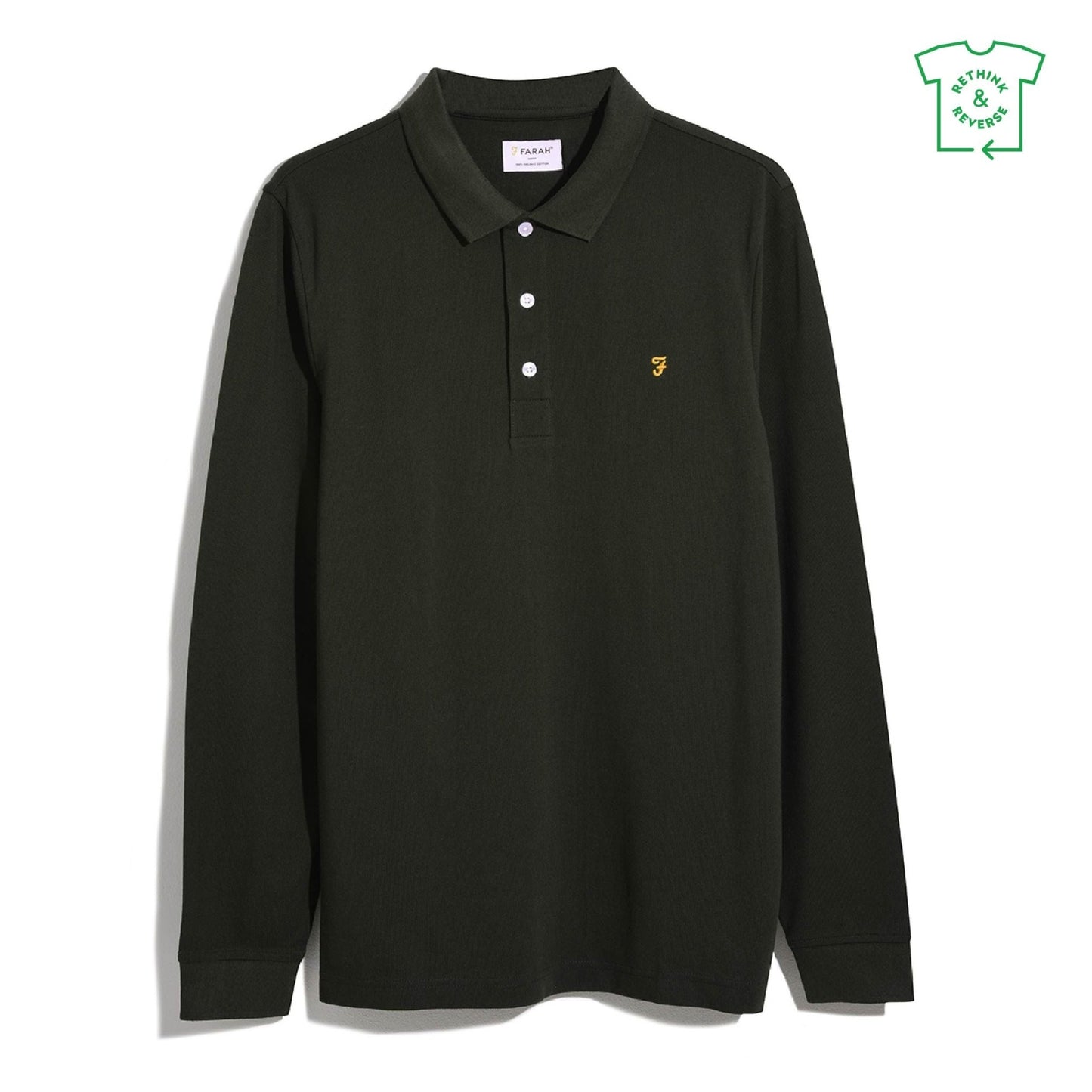 Farah Blanes Long Sleeve Polo - Matt O'Brien Fashions