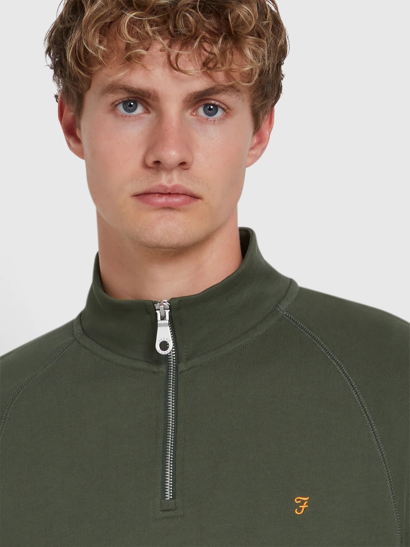 FARAH Jim Quarter Zip Sweatshirt - Matt O'Brien Fashions