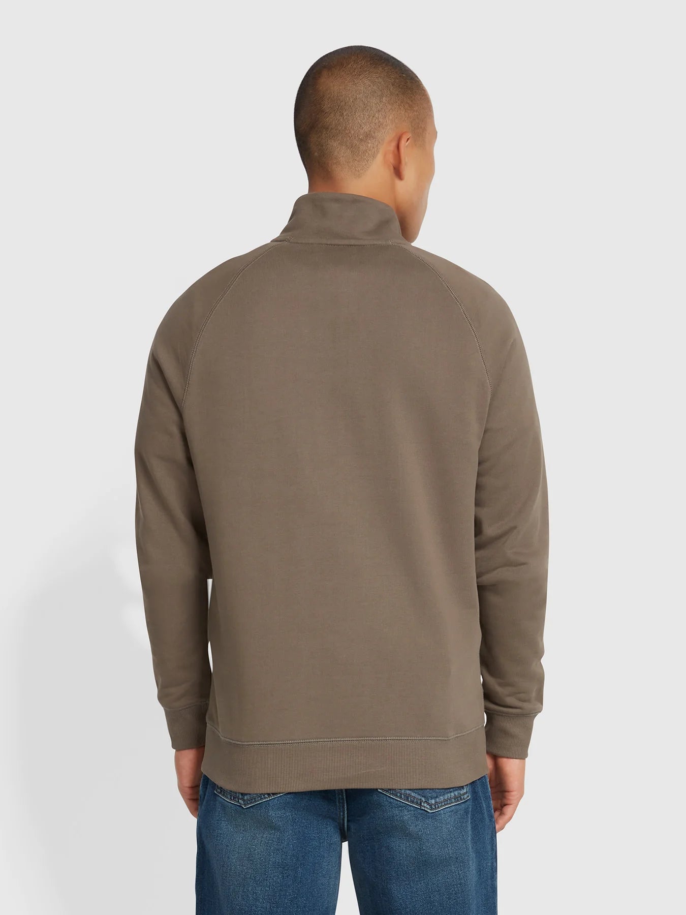 FARAH Jim Quarter Zip Sweatshirt - Matt O'Brien Fashions