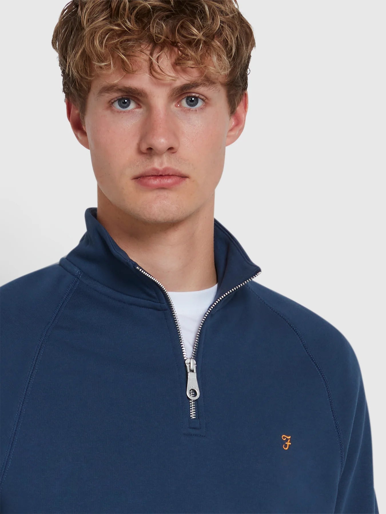 FARAH Jim Quarter Zip Sweatshirt - Matt O'Brien Fashions