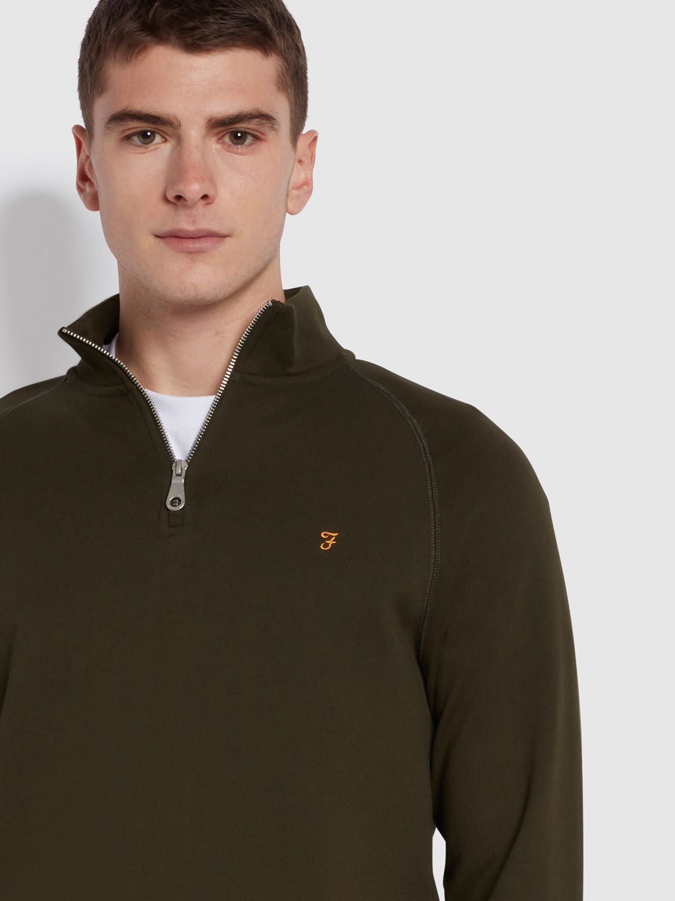 FARAH Jim Quarter Zip Sweatshirt - Matt O'Brien Fashions