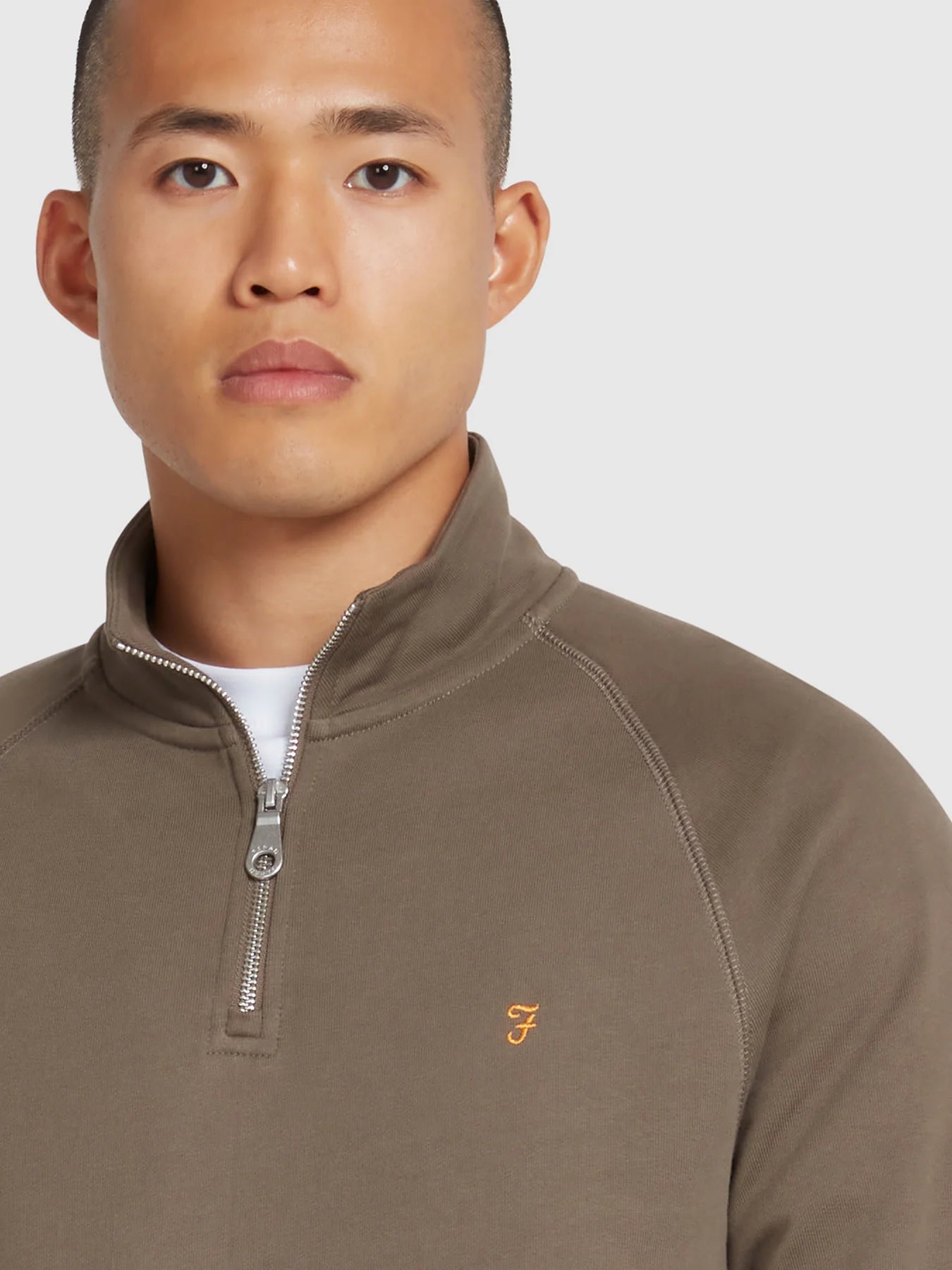 FARAH Jim Quarter Zip Sweatshirt - Matt O'Brien Fashions