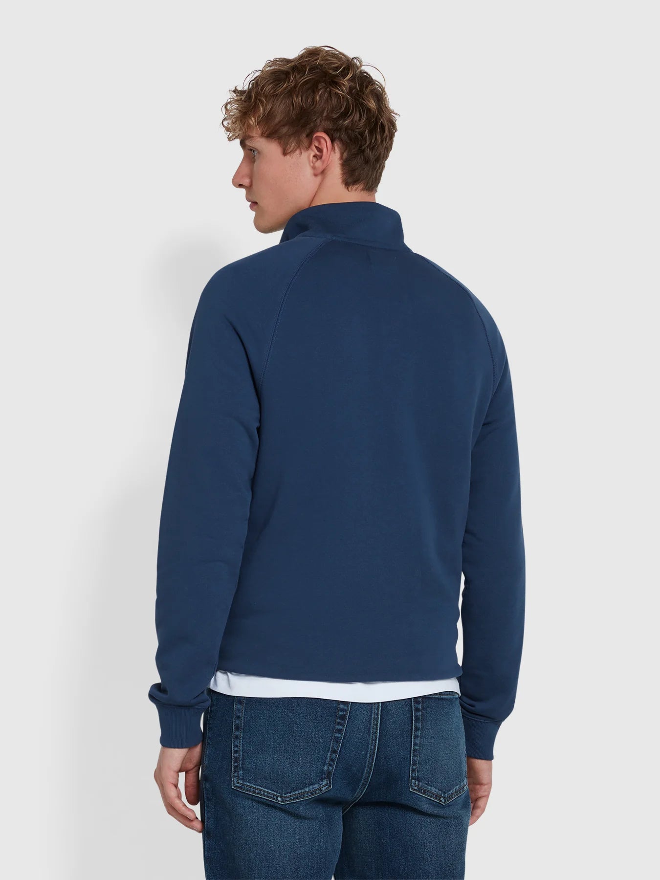 FARAH Jim Quarter Zip Sweatshirt - Matt O'Brien Fashions