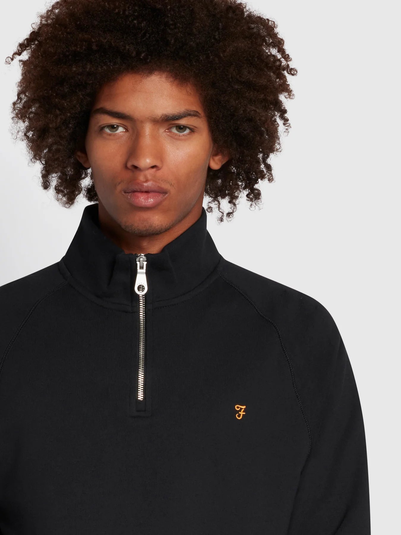 FARAH Jim Quarter Zip Sweatshirt - Matt O'Brien Fashions