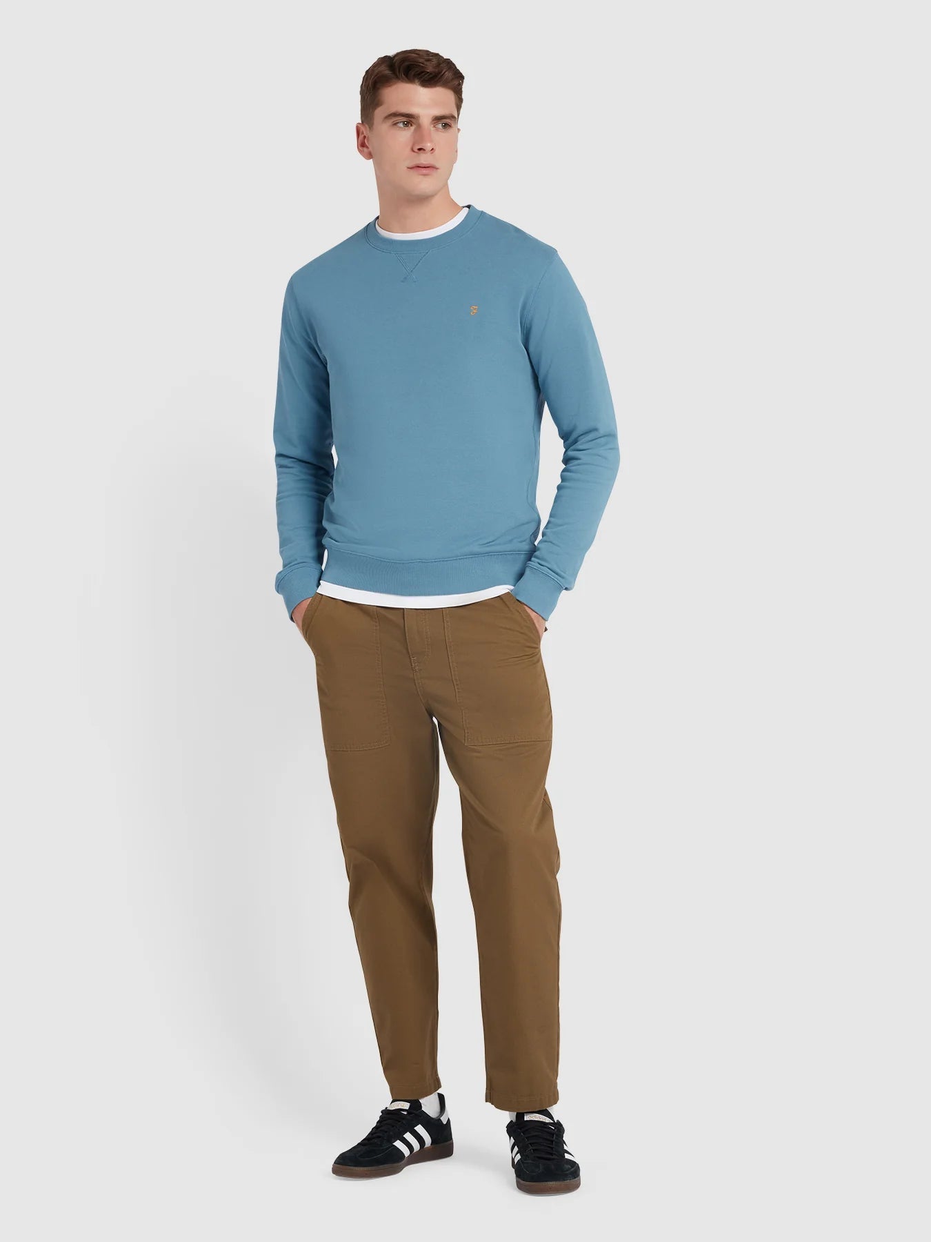 FARAH Tim New Crew Sweatshirt - Matt O'Brien Fashions