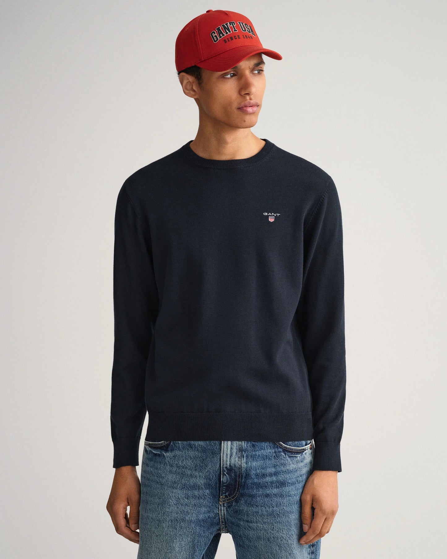 GANT Classic Cotton Crew Neck - Matt O'Brien Fashions