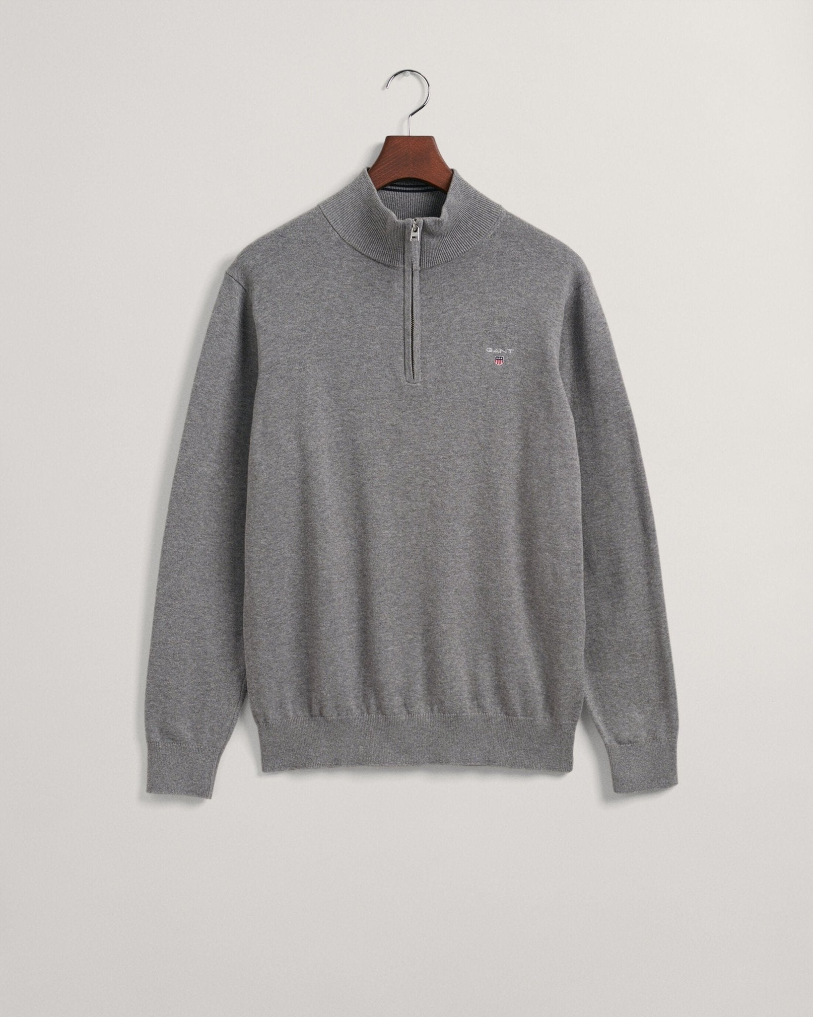 Gant classic cotton half zip sweater sale