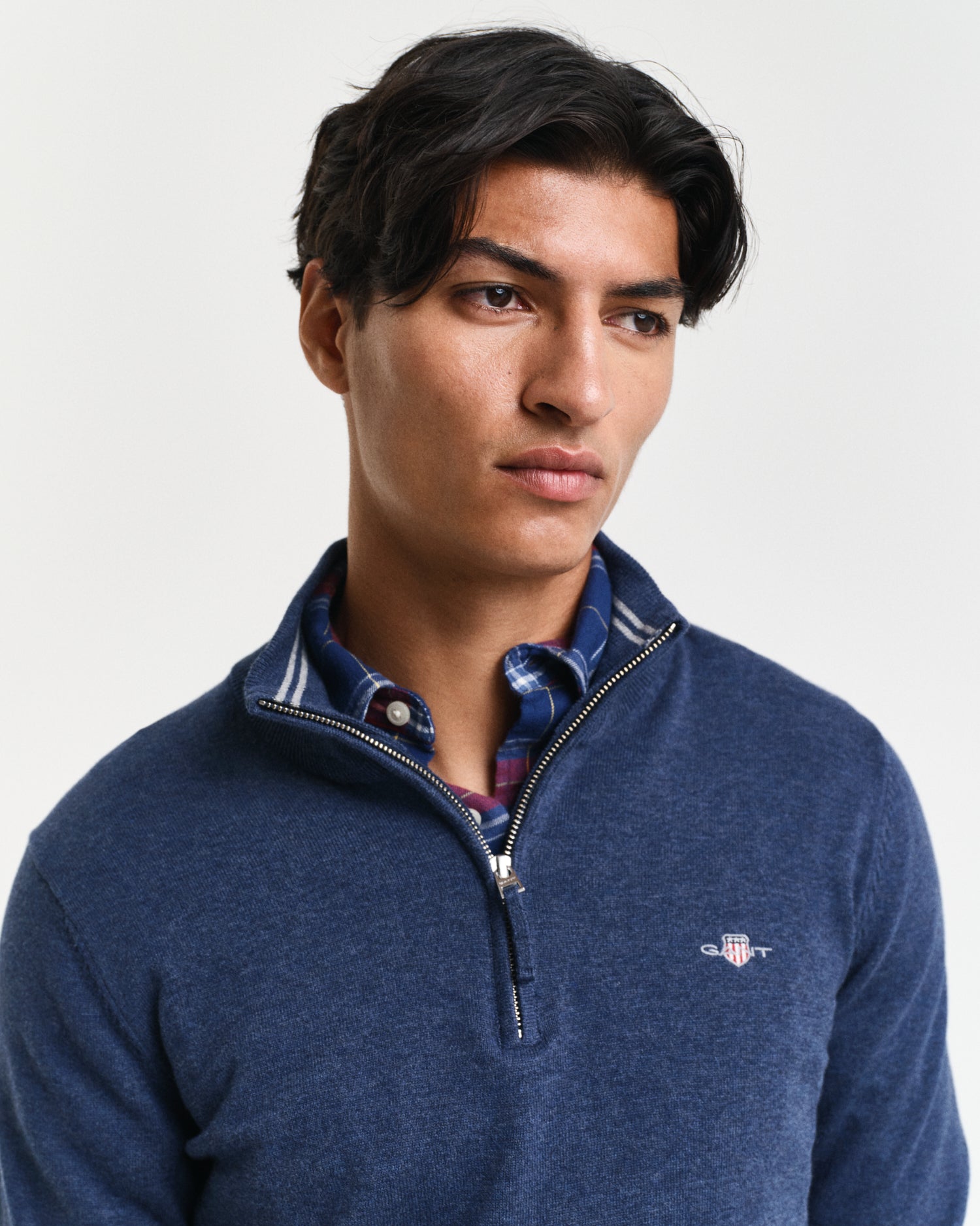 GANT Classic Cotton Half Zip Jumper - Matt O'Brien Fashions