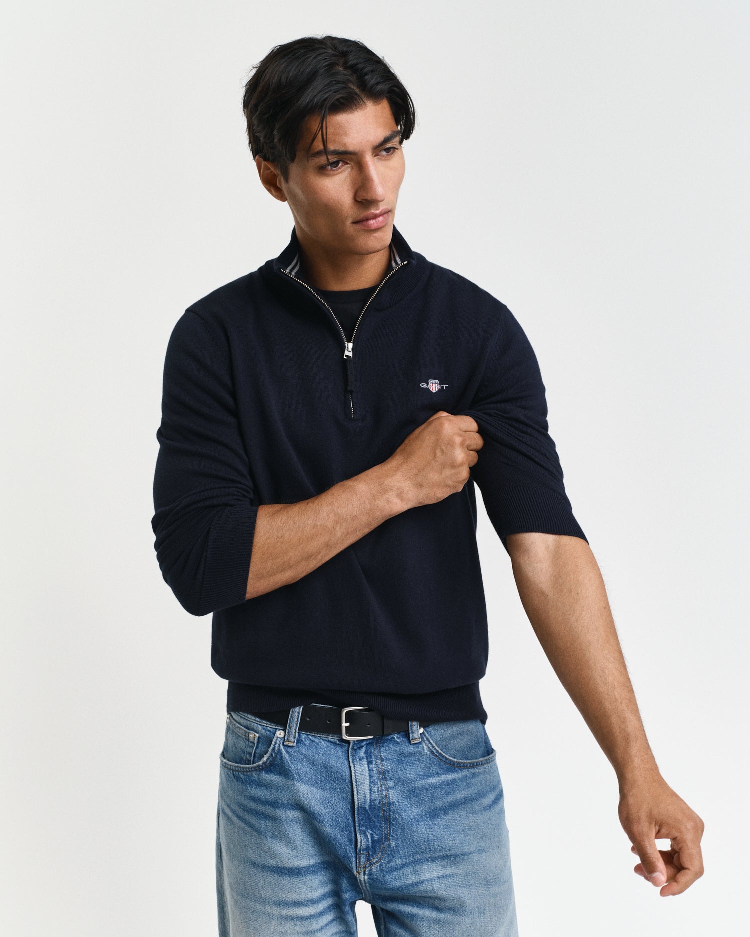 GANT Classic Cotton Half Zip Jumper - Matt O'Brien Fashions