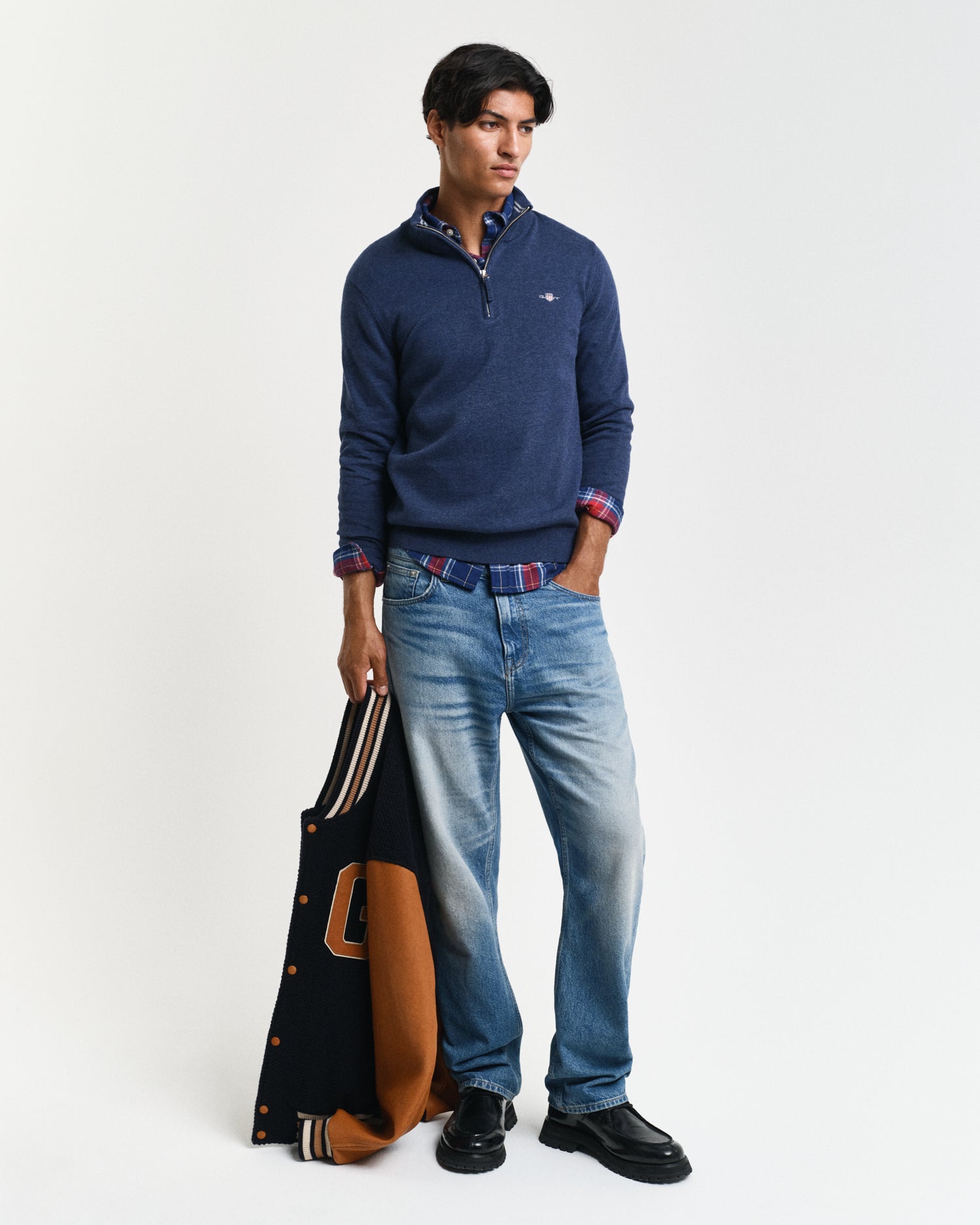 GANT Classic Cotton Half Zip Jumper - Matt O'Brien Fashions