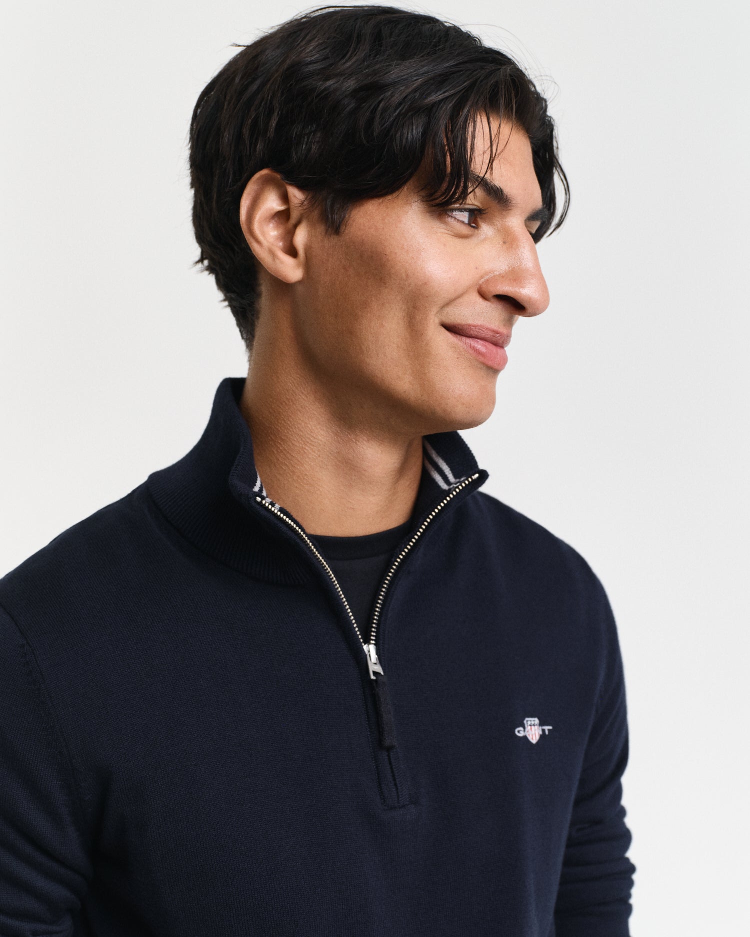 GANT Classic Cotton Half Zip Jumper - Matt O'Brien Fashions