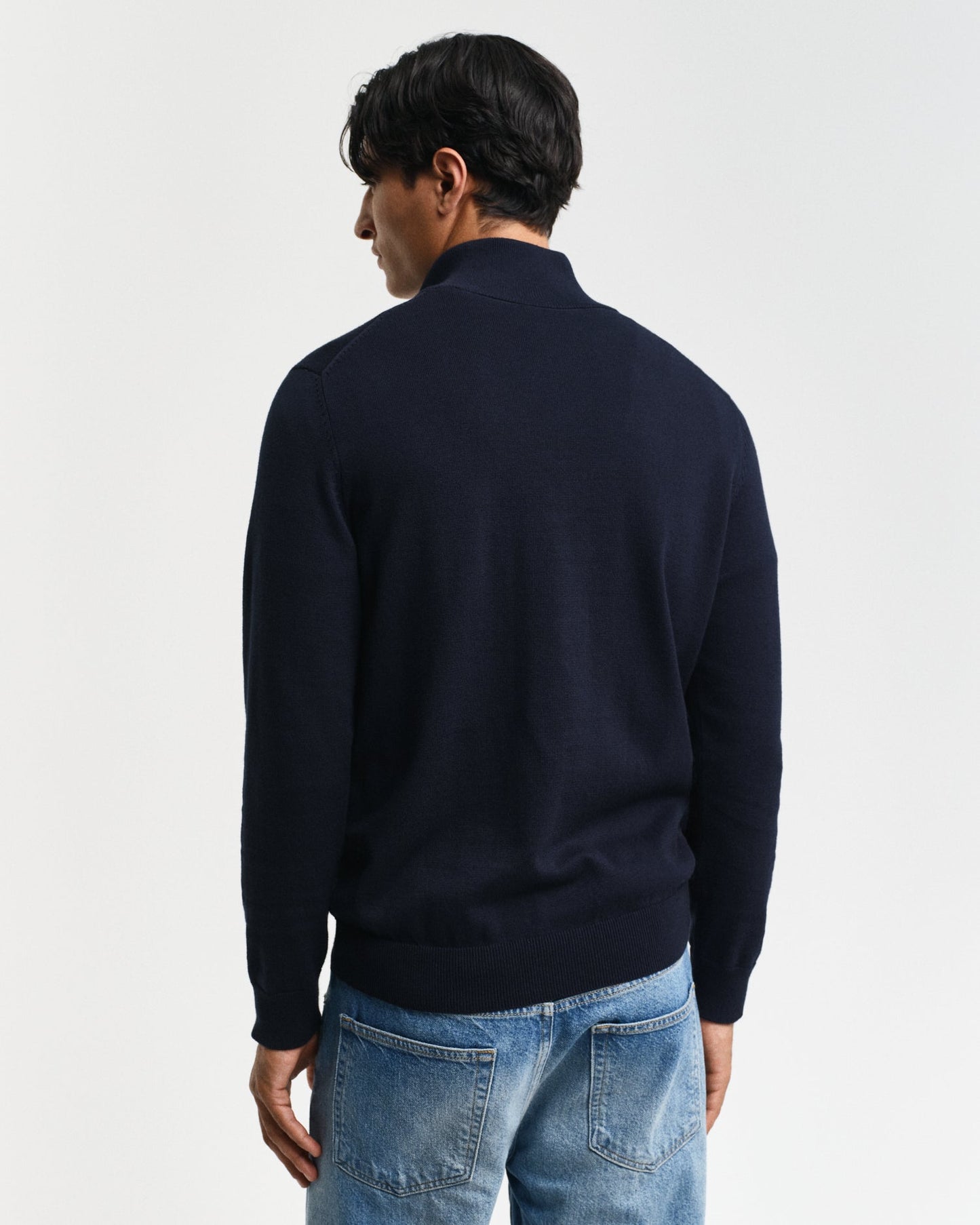 GANT Classic Cotton Half Zip Jumper - Matt O'Brien Fashions