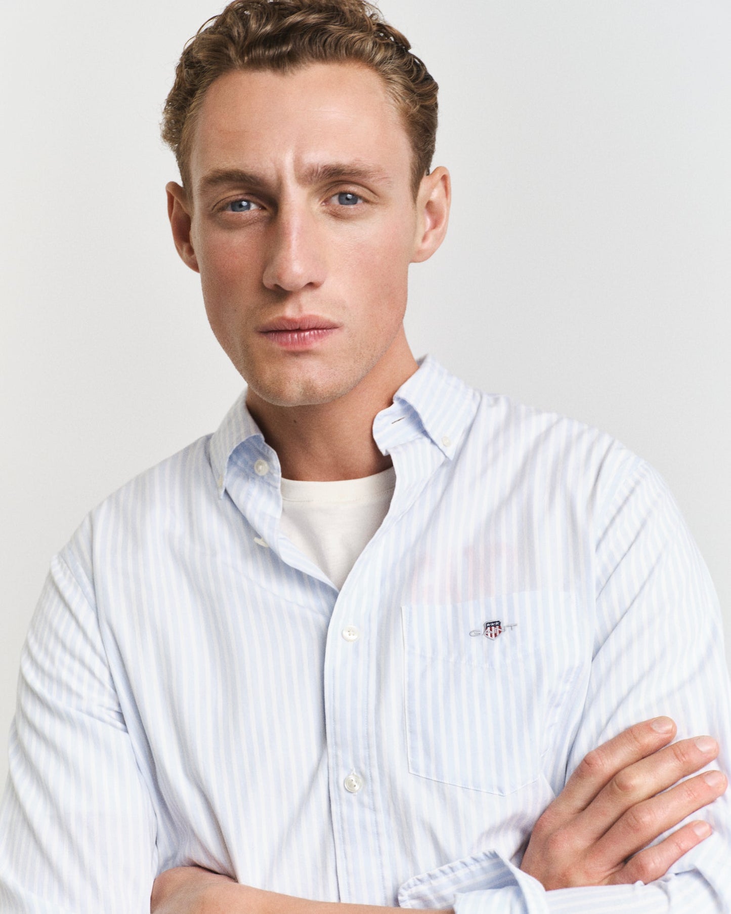 GANT Classic Poplin Stripe Shirt - Matt O'Brien Fashions