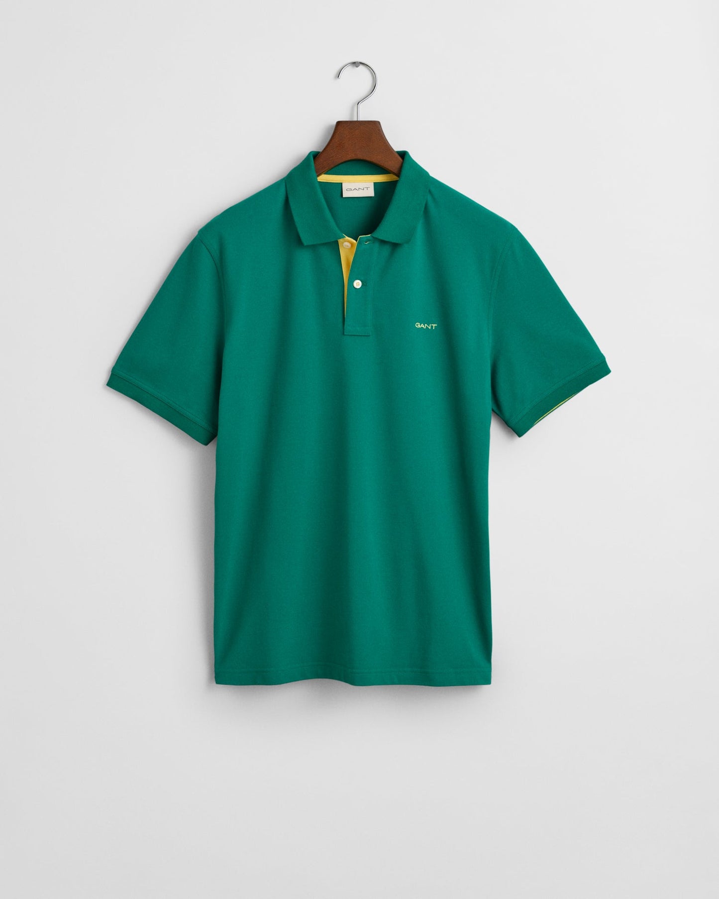 Gant Contrast Pique Short Sleeve Rugger - Matt O'Brien Fashions