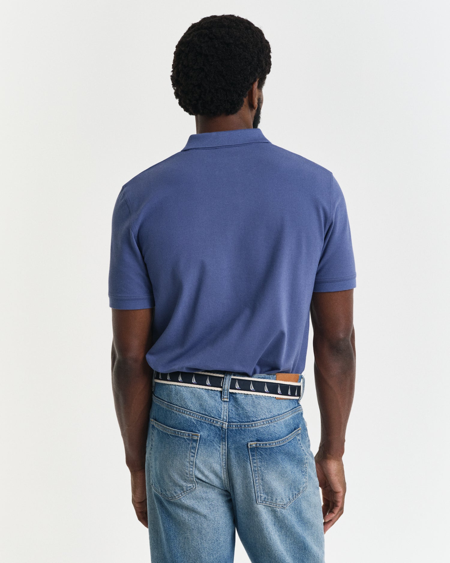 Gant Contrast Pique Short Sleeve Rugger - Matt O'Brien Fashions