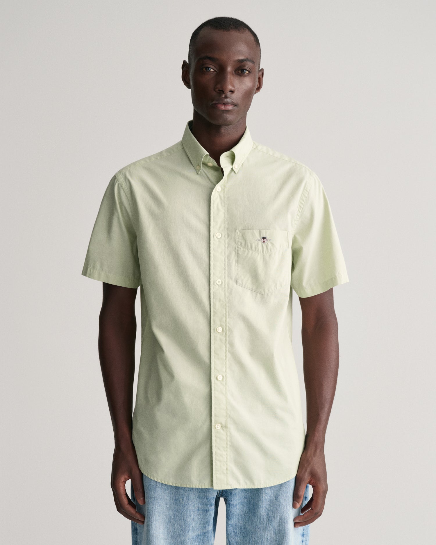 GANT Regular Poplin Short Sleeve Shirt - Matt O'Brien Fashions