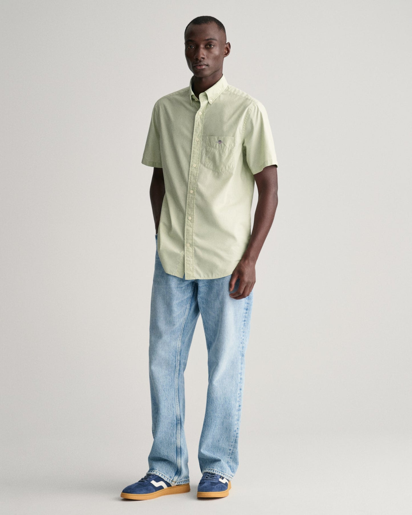 GANT Regular Poplin Short Sleeve Shirt - Matt O'Brien Fashions