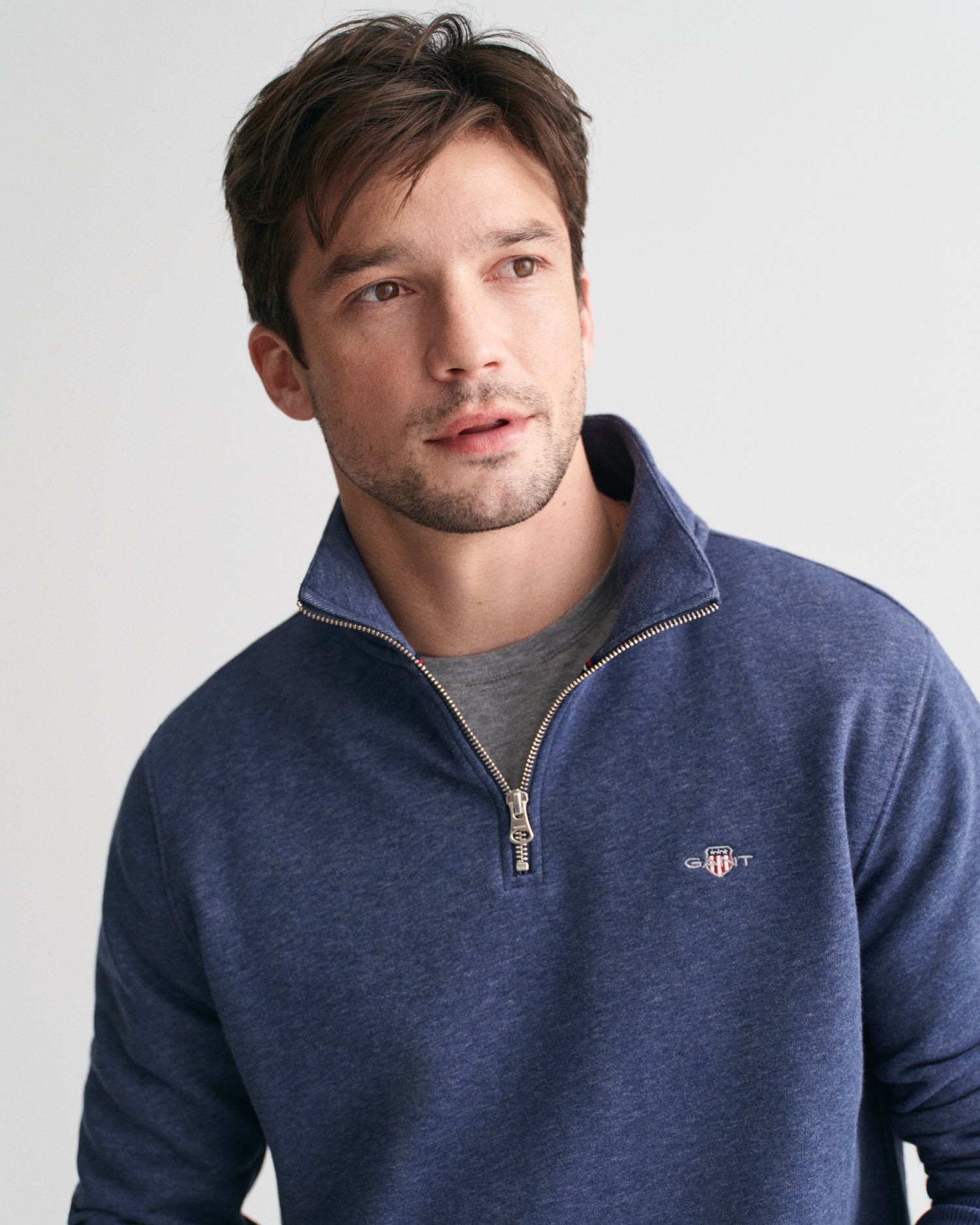 GANT Regular Shield Half Zip Sweatshirt - Matt O'Brien Fashions