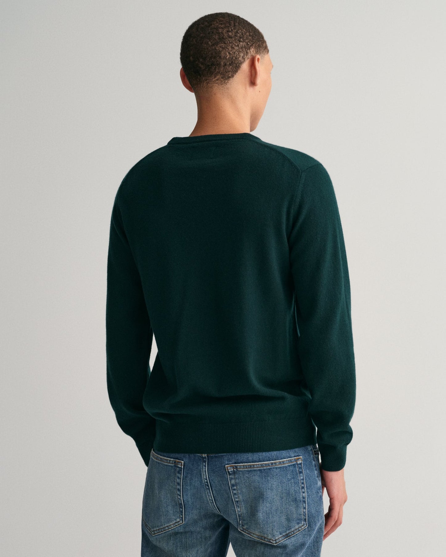 GANT Superfine Lambs Wool Crew Neck Jumper - Matt O'Brien Fashions