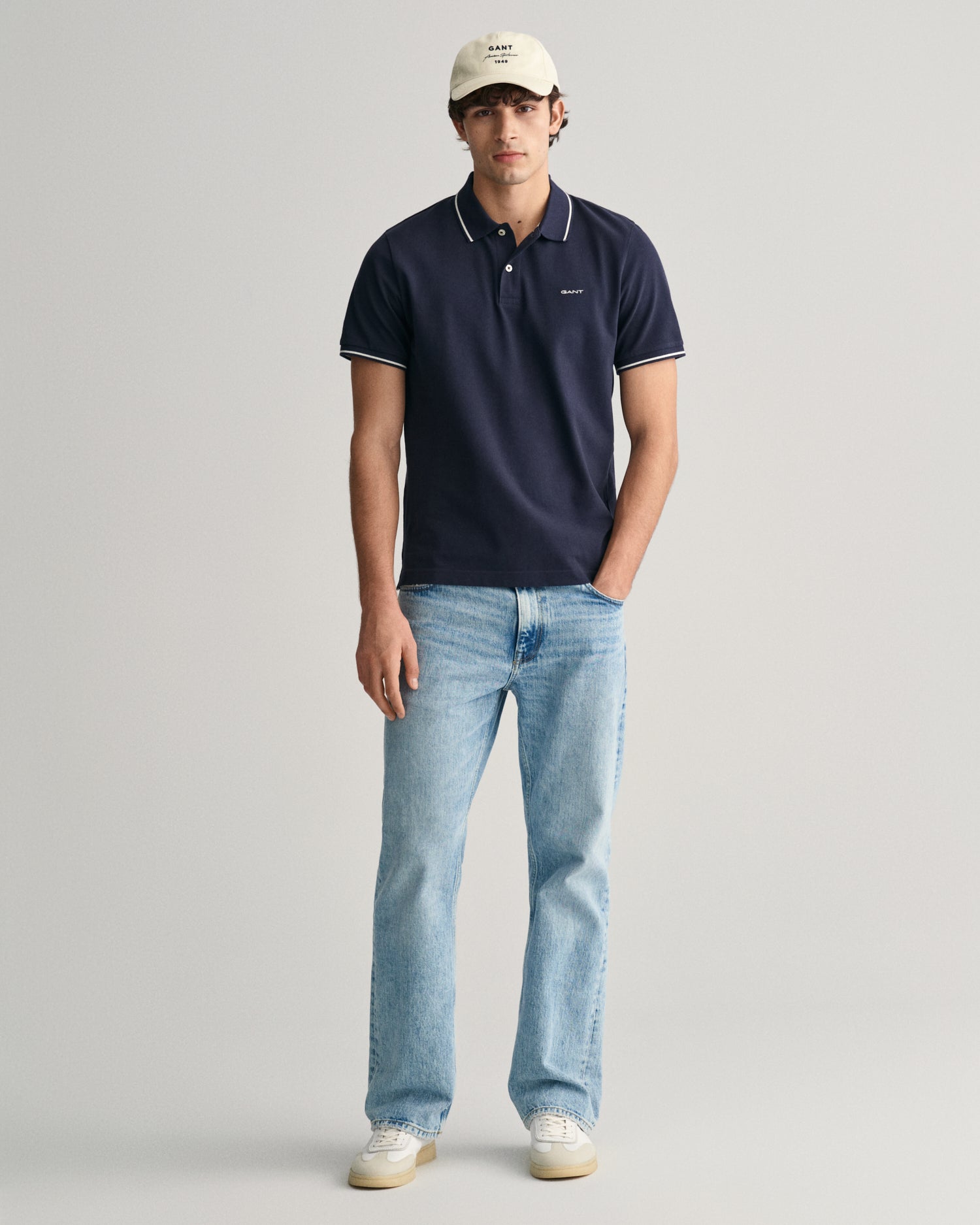 Gant Tipping Short Sleeve Pique Polo - Matt O'Brien Fashions