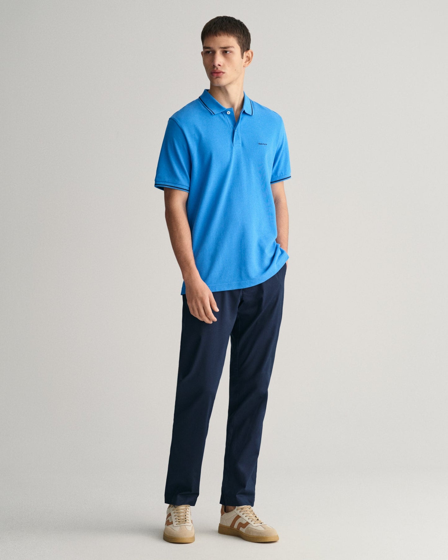 Gant Tipping Short Sleeve Pique Polo - Matt O'Brien Fashions