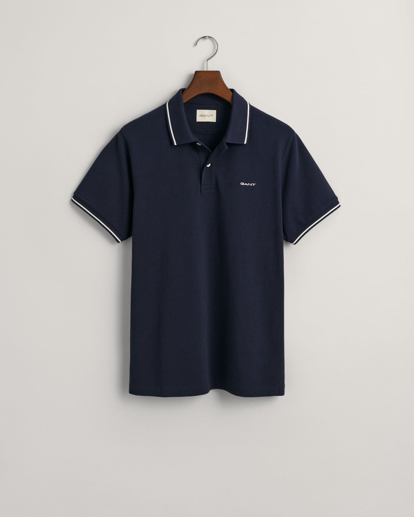 Gant Tipping Short Sleeve Pique Polo - Matt O'Brien Fashions