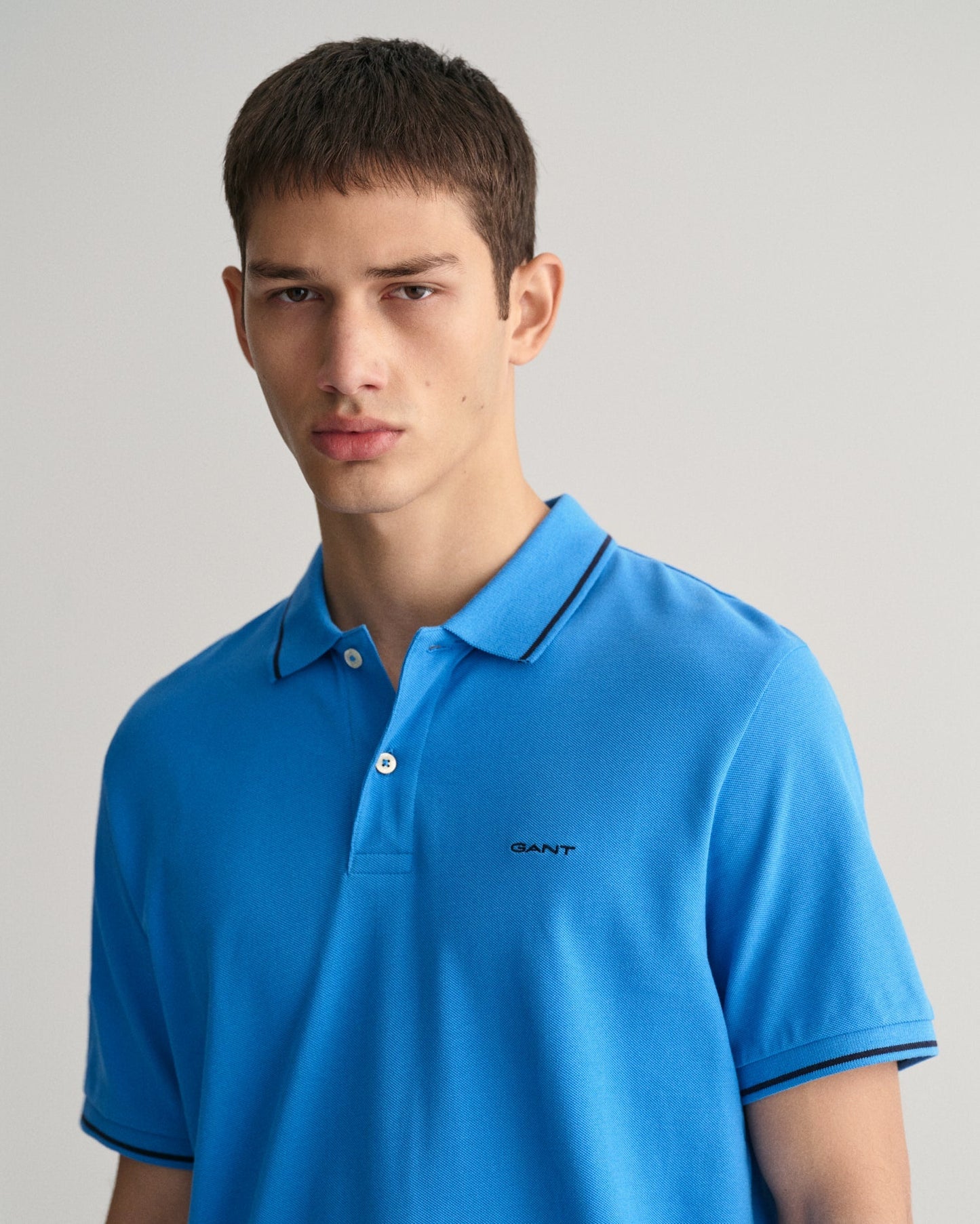 Gant Tipping Short Sleeve Pique Polo - Matt O'Brien Fashions