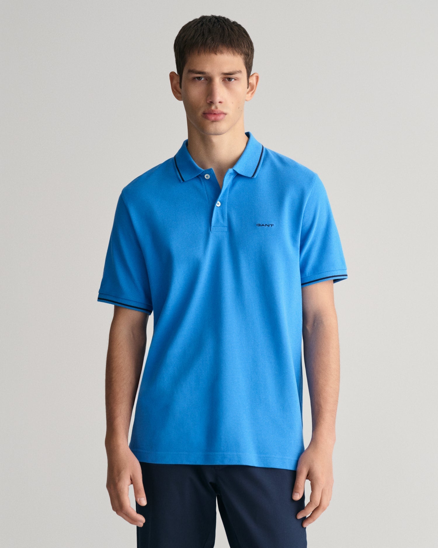 Gant Tipping Short Sleeve Pique Polo - Matt O'Brien Fashions