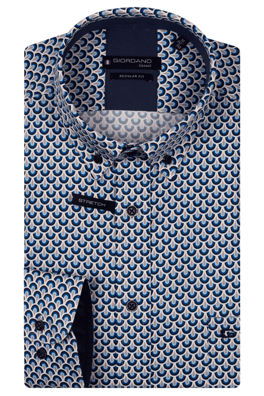 Giordano Ivy Regular Print Shirt - Matt O'Brien Fashions