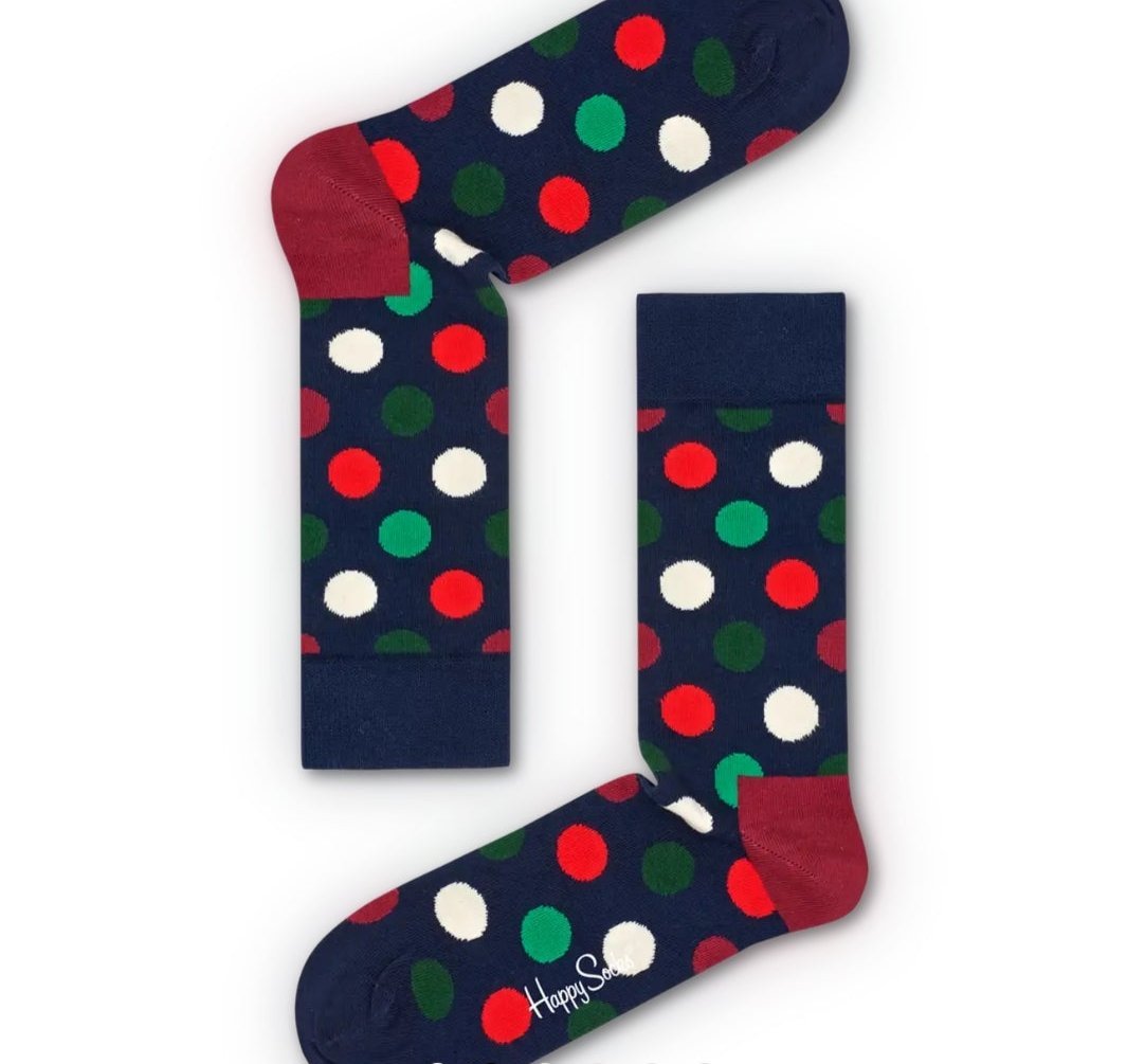 Happy Socks Big Dot Holiday 4 Pack Sock Box - Matt O'Brien Fashions