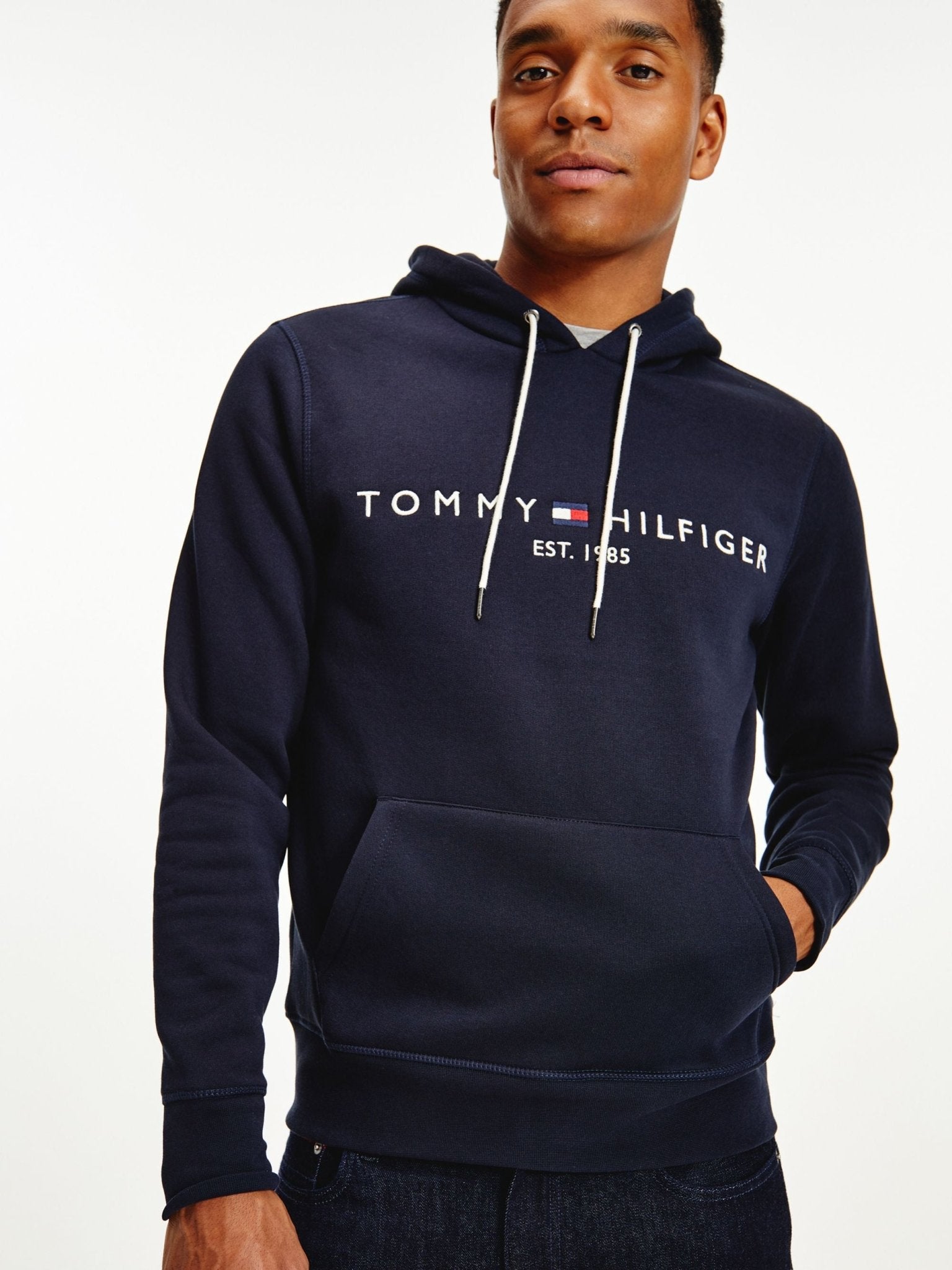 Tommy Hilfiger Core Tommy Logo Hoodie - Matt O'Brien Fashions