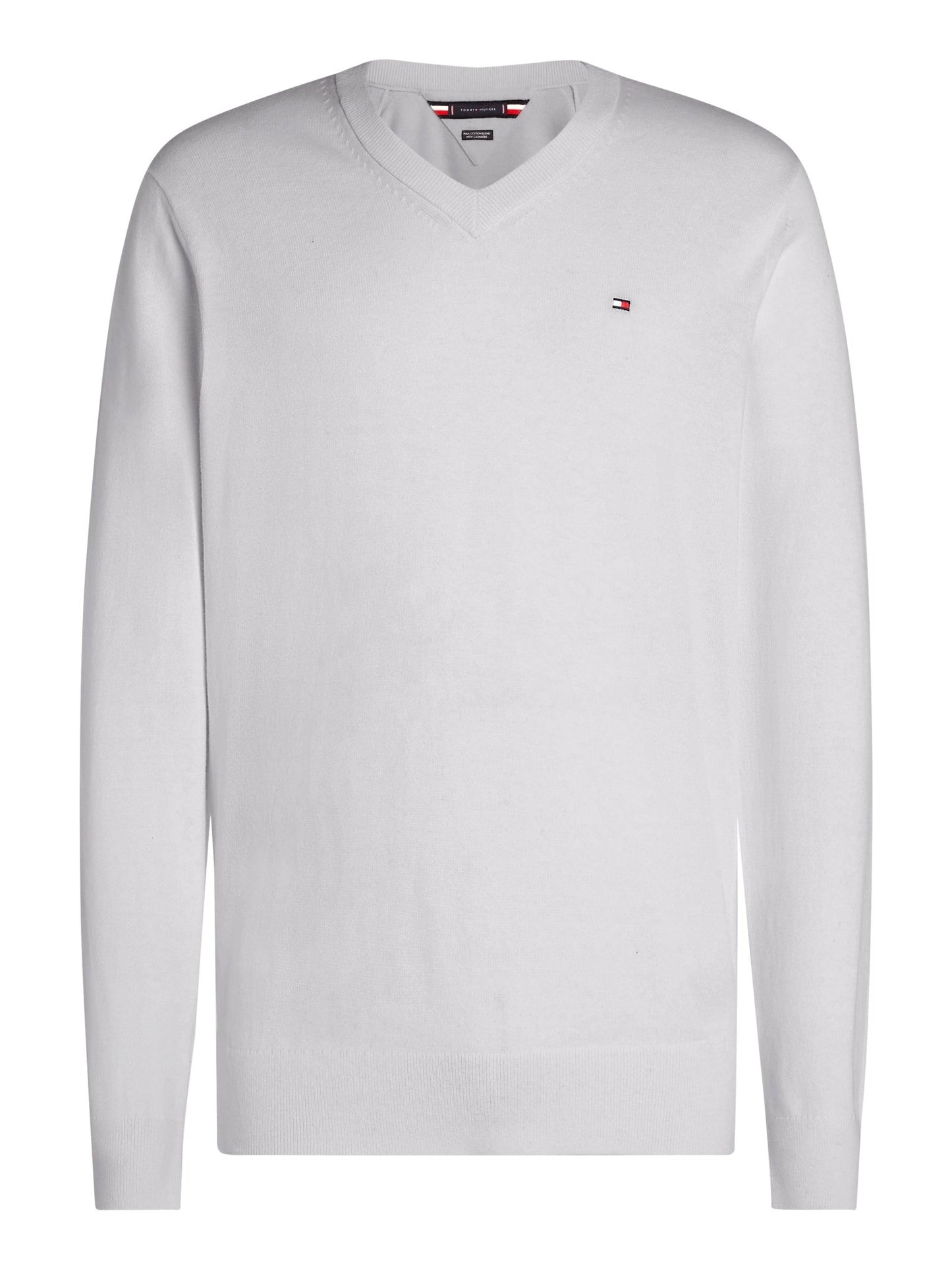 Tommy Hilfiger Cotton Cashmere V Neck Jumper - Matt O'Brien Fashions