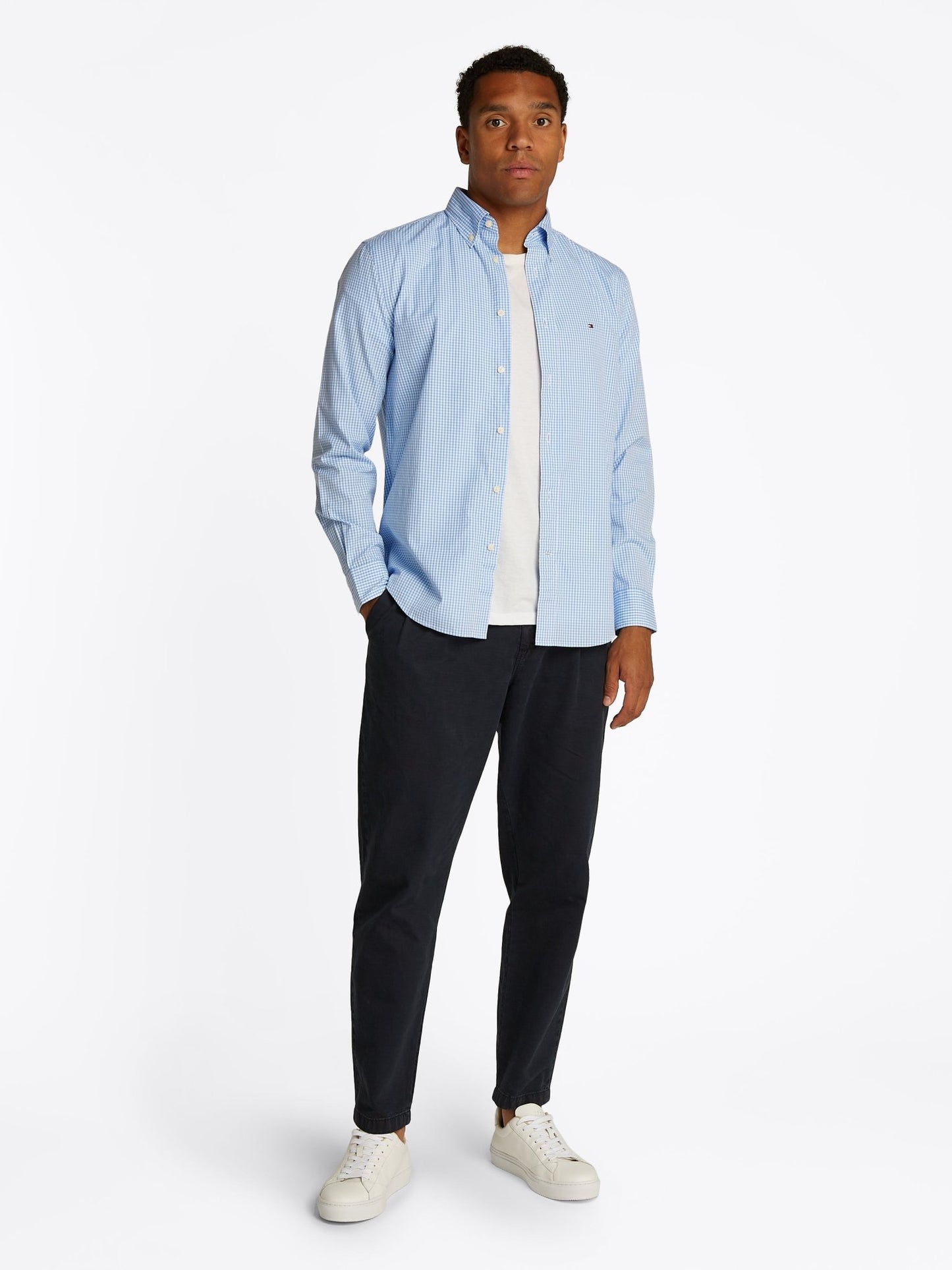 Tommy Hilfiger Flex Poplin Gingham Shirt - Matt O'Brien Fashions