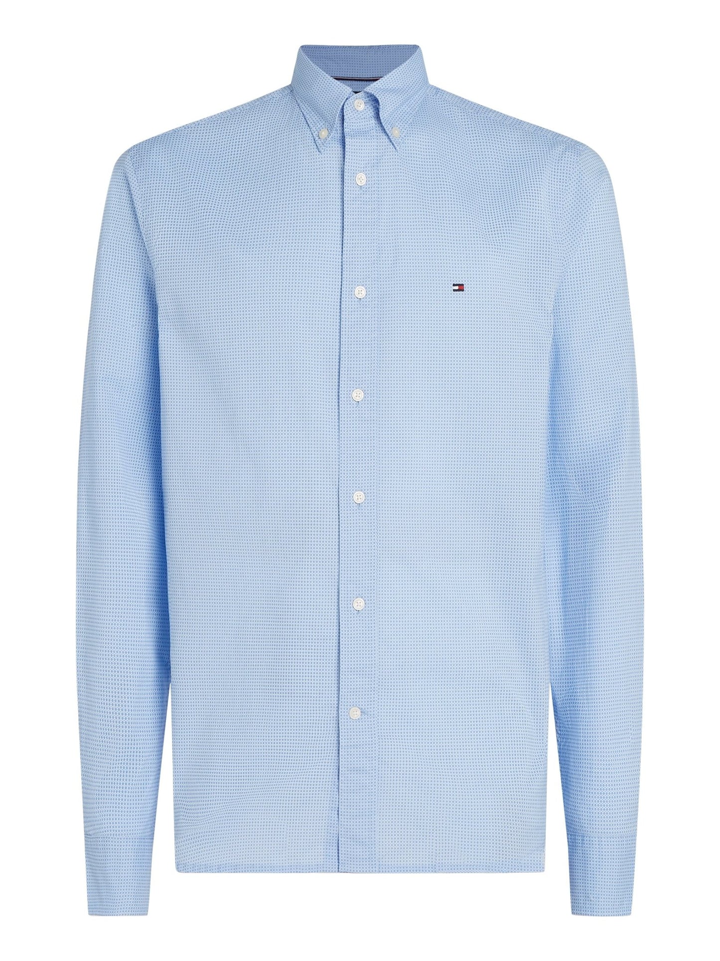 Tommy Hilfiger Flex Poplin Mini Print Shirt - Matt O'Brien Fashions