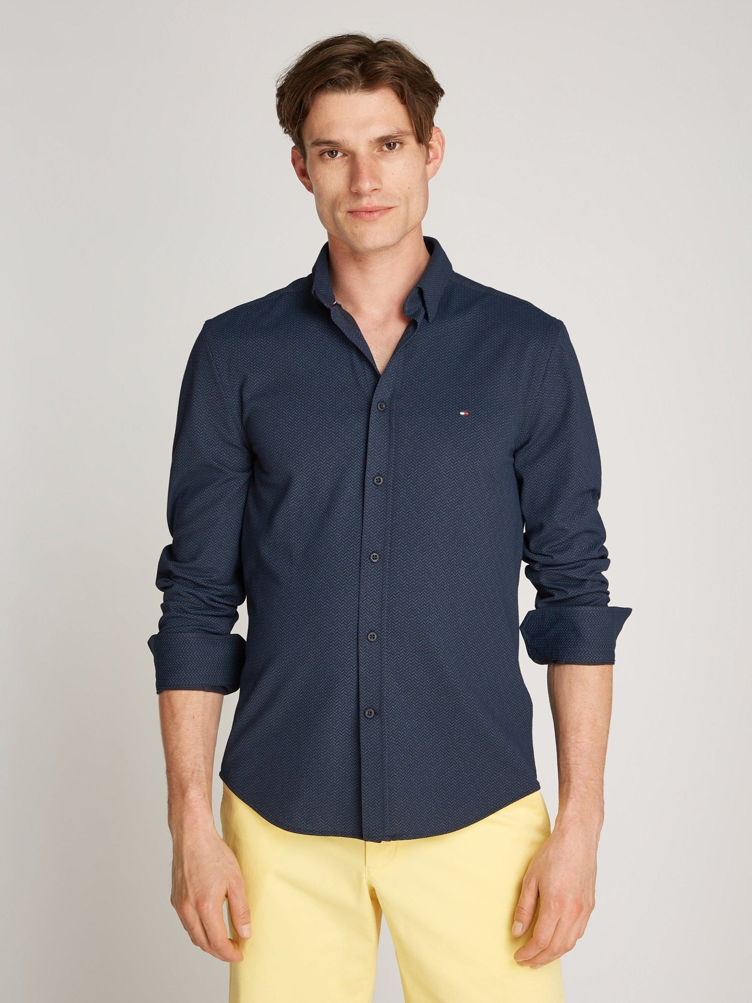 Tommy Hilfiger Performance Pique Slim Shirt - Matt O'Brien Fashions