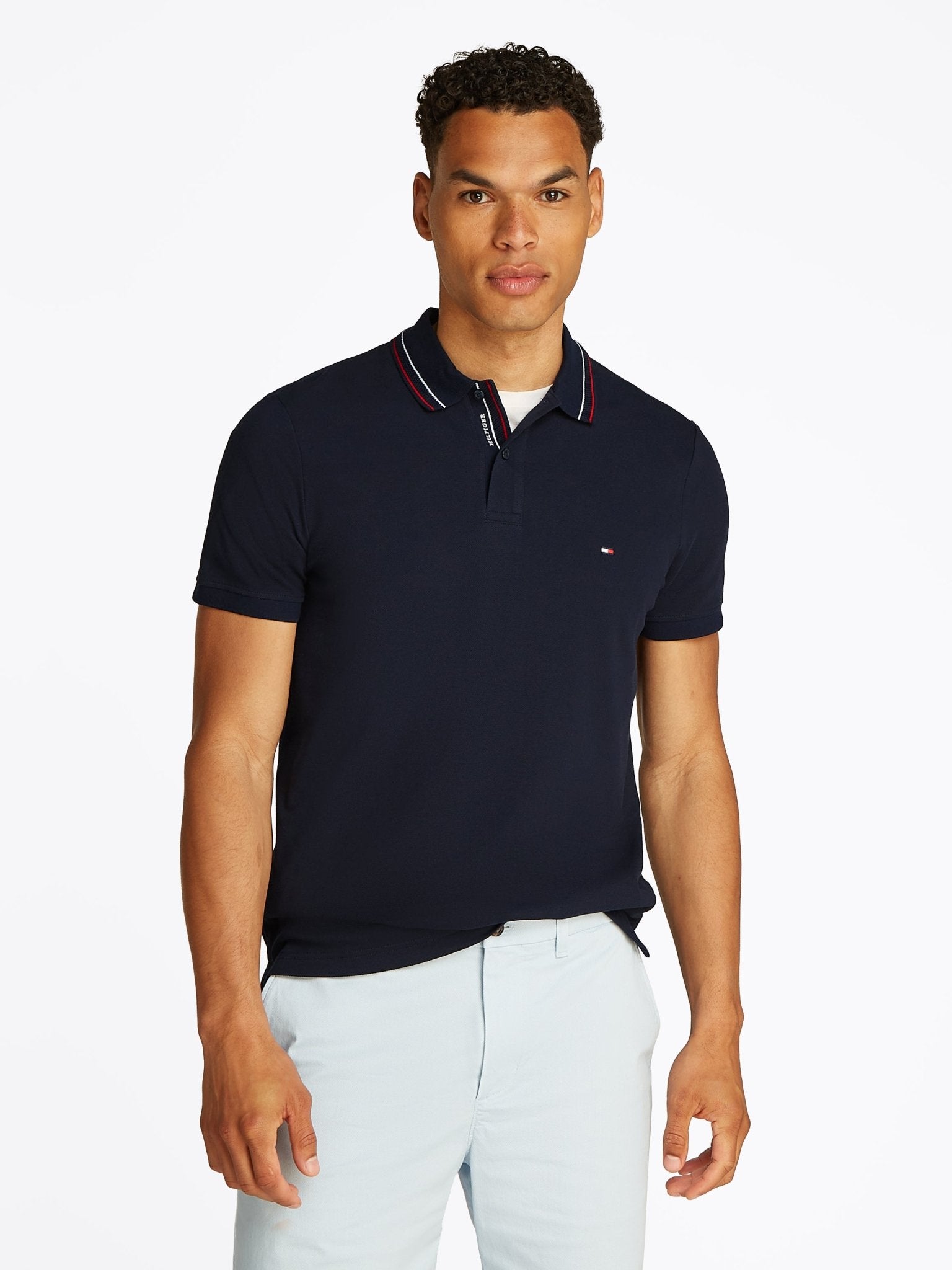 Tommy Hilfiger Placket Interest Polo - Matt O'Brien Fashions