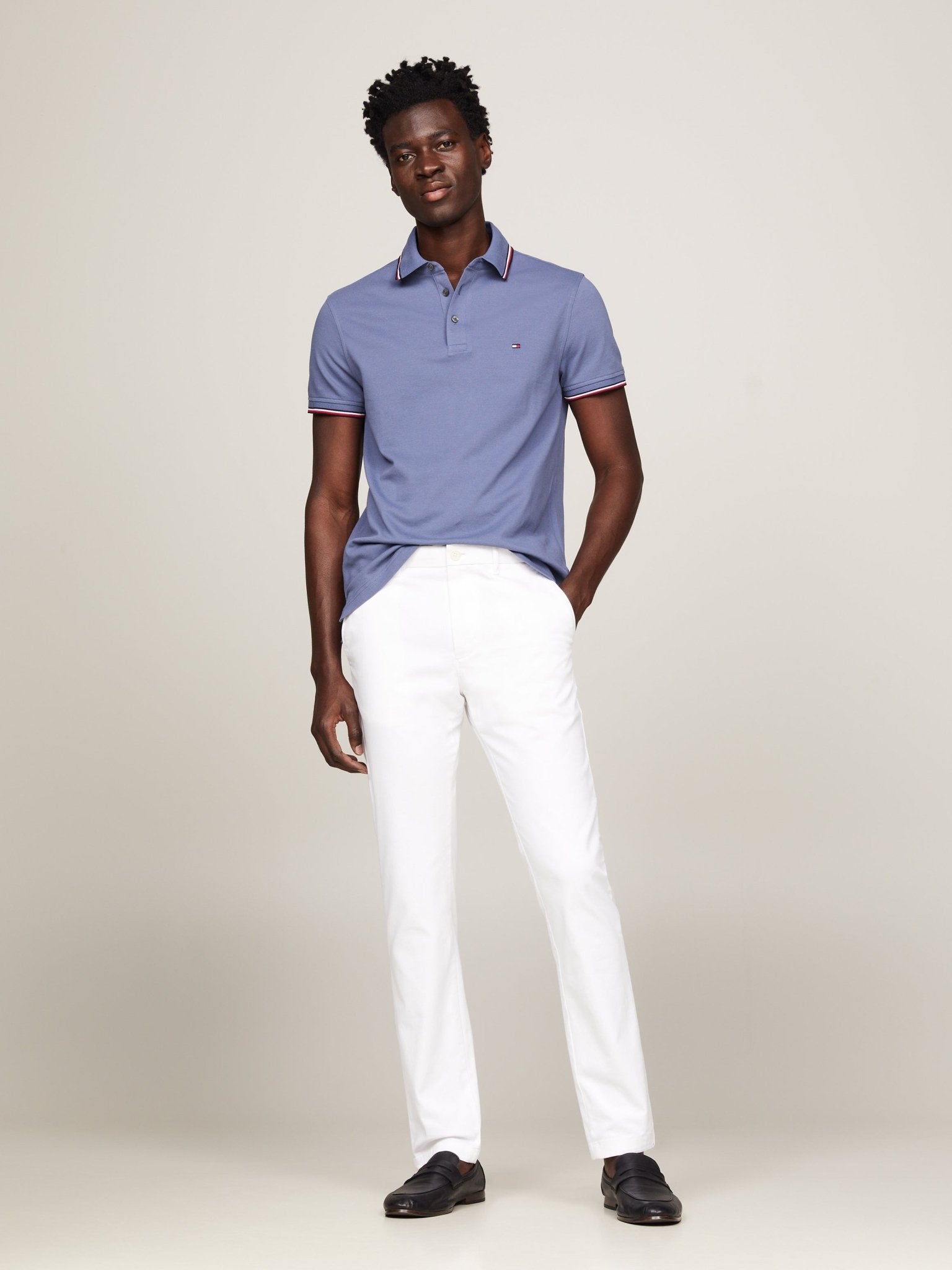 Tommy Hilfiger RWB Tipped Slim Polo - Matt O'Brien Fashions